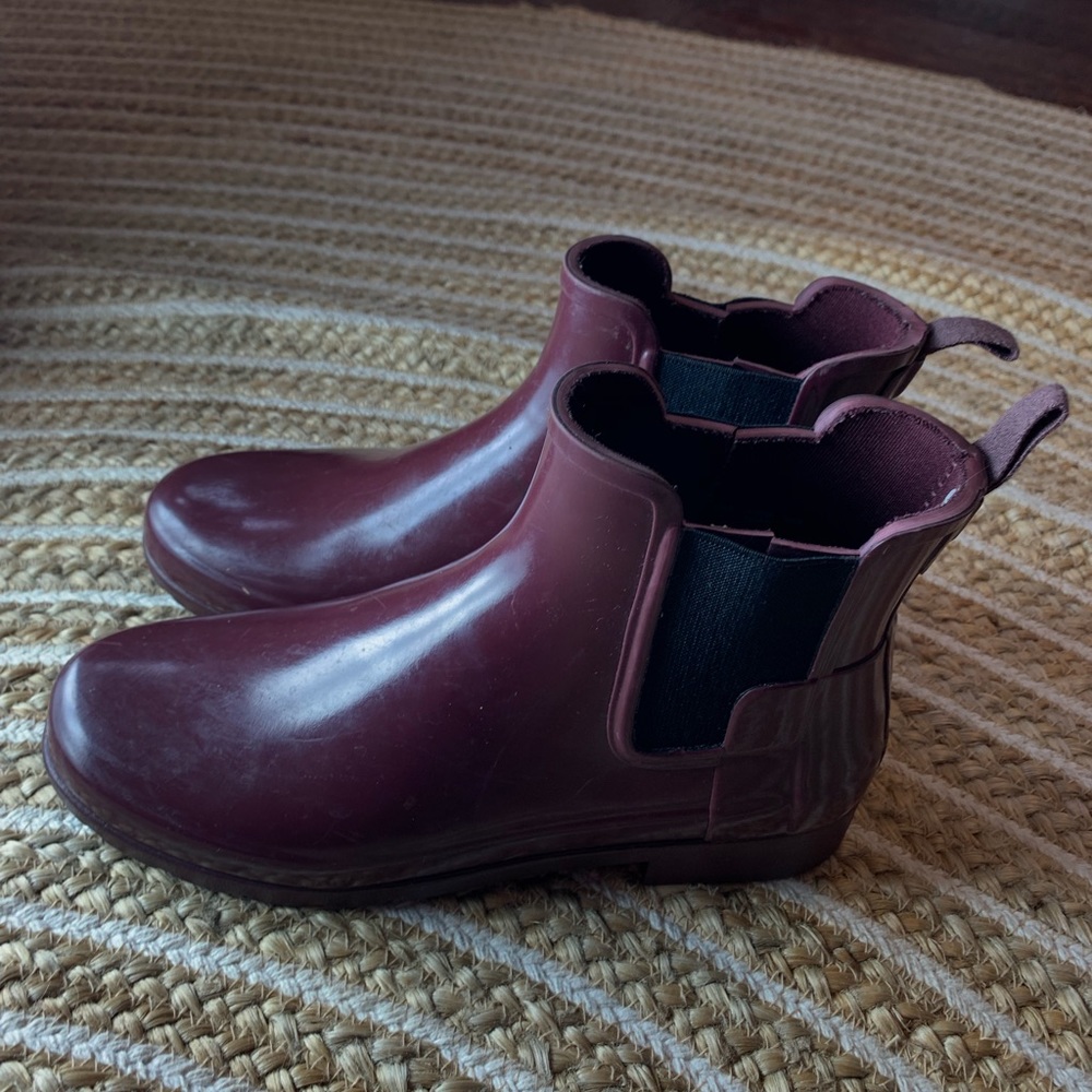 Burgundy Hunter Boots!